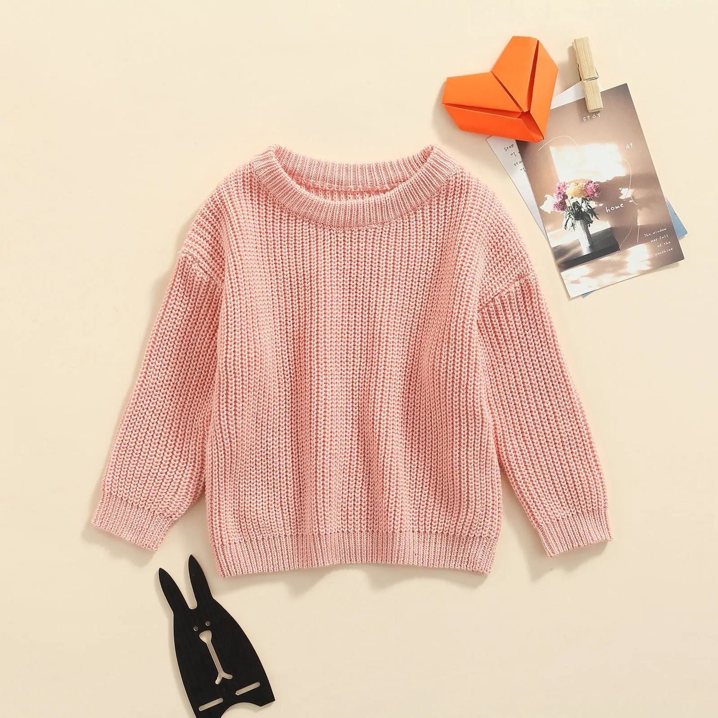 0-9M Autumn New Baby Boys Girls Clothes Baby Sweater Toddler Knit Sweater Newborn Knitwear Long Sleeve Cotton Baby Pullover Tops BC16