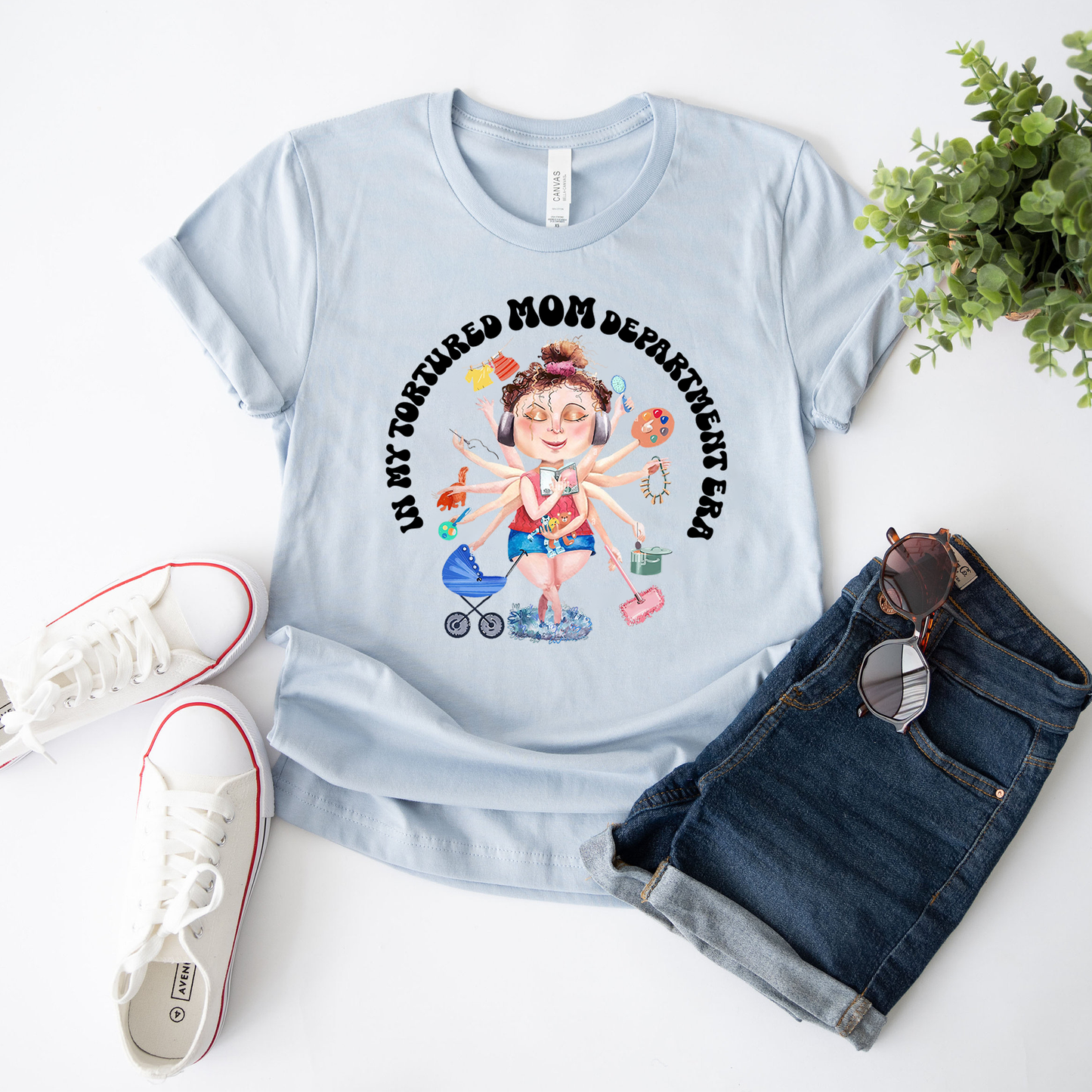 In My Tortured Mom Department Era Funny T-shirt, In My Mom Era Mother's day Gift T-shirt