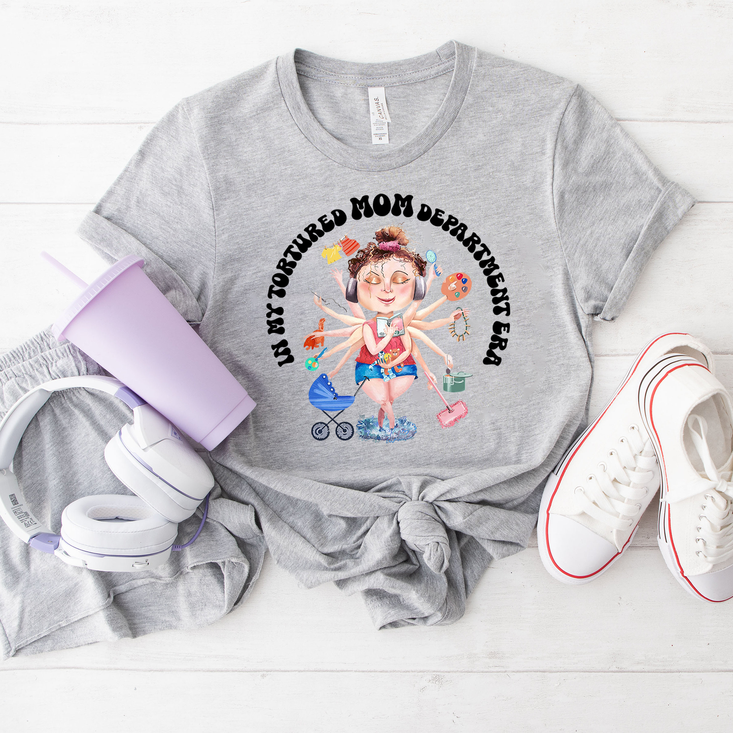 In My Tortured Mom Department Era Funny T-shirt, In My Mom Era Mother's day Gift T-shirt