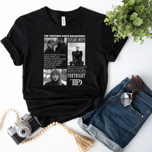 The Tortured Poets Department Member Tshirt, Fortnight Lyric TTPD Gift for Fan Era