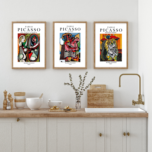 Picasso Poster Art Print, Picasso Printable, Abstract Art Print, Picasso Poster, Neutral Tone, Picasso Gallery Wall Art