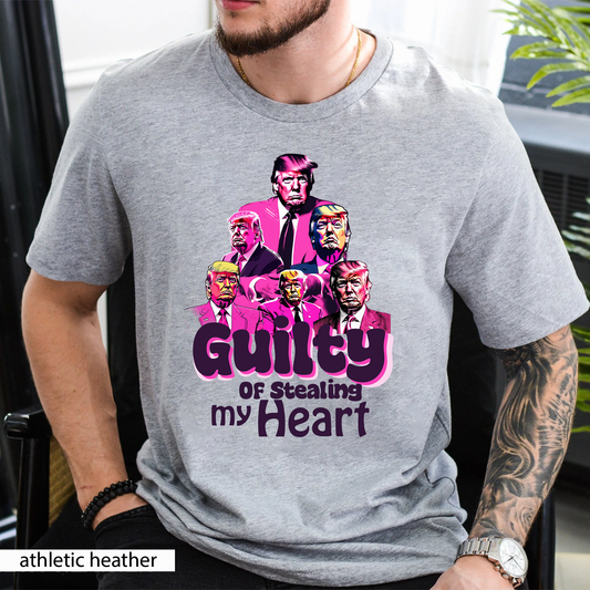 Guilty Of Stealing My Heart, Vintage Bootleg Mugshot Retro Shirt Merch, Trump 2024 Shirt, Republican Shirts